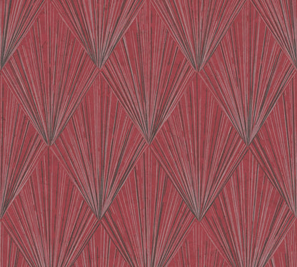 Livingwalls Ava New York Design Vliestapete Rot Grau 10,05 m x 0,53 m