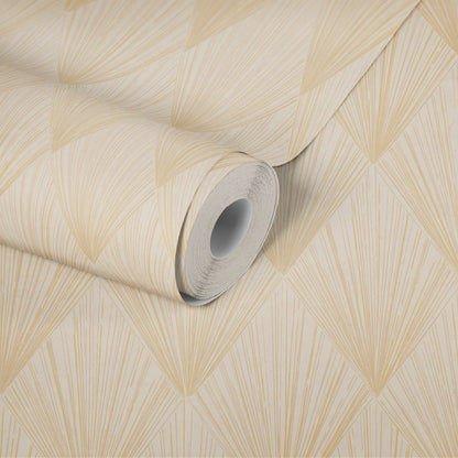 Livingwalls Ava New York Vinyl-Vliestapete Gold Gelb Creme 10,05 m x 0,53 m