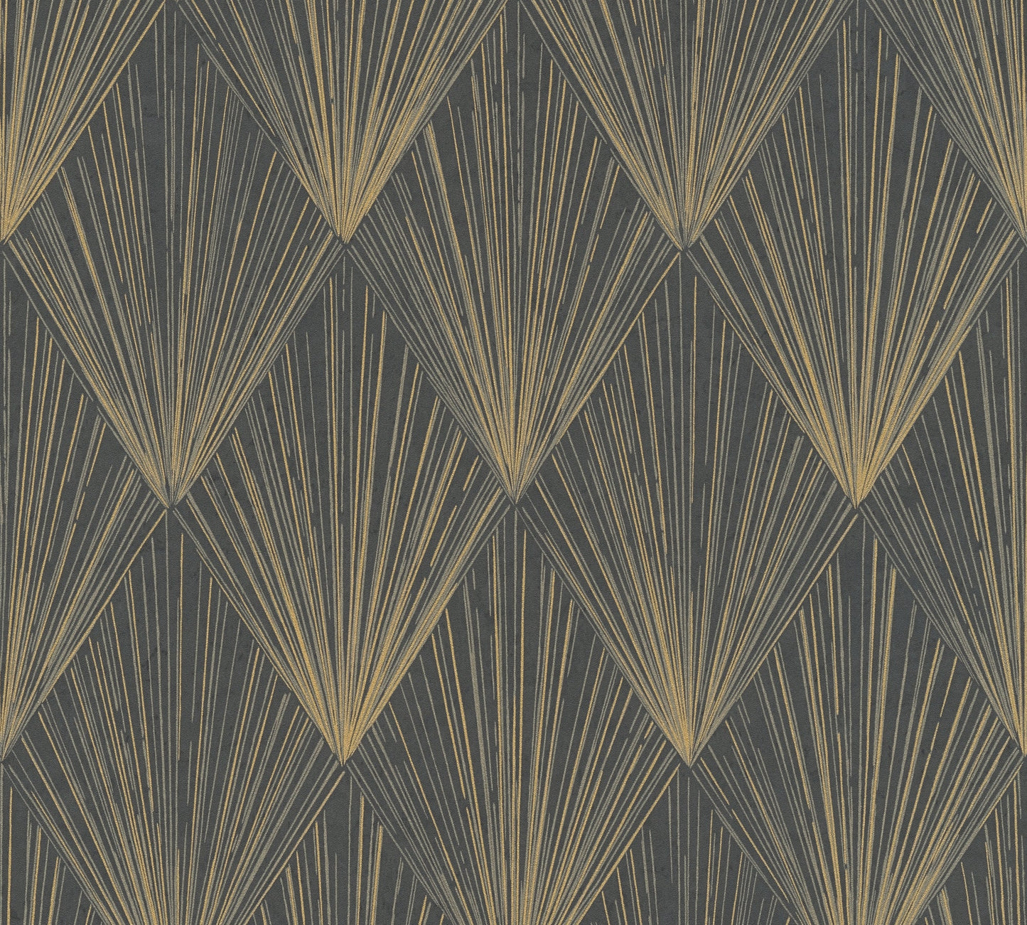 Livingwalls Ava New York Vinyl-Vliestapete Schwarz Gold Grau 10,05 m x 0,53 m