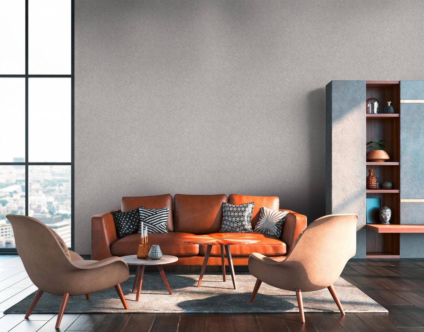 Livingwalls Antonio Barcelona Vinyl-Vliestapete Grau 10,05 m x 0,53 m