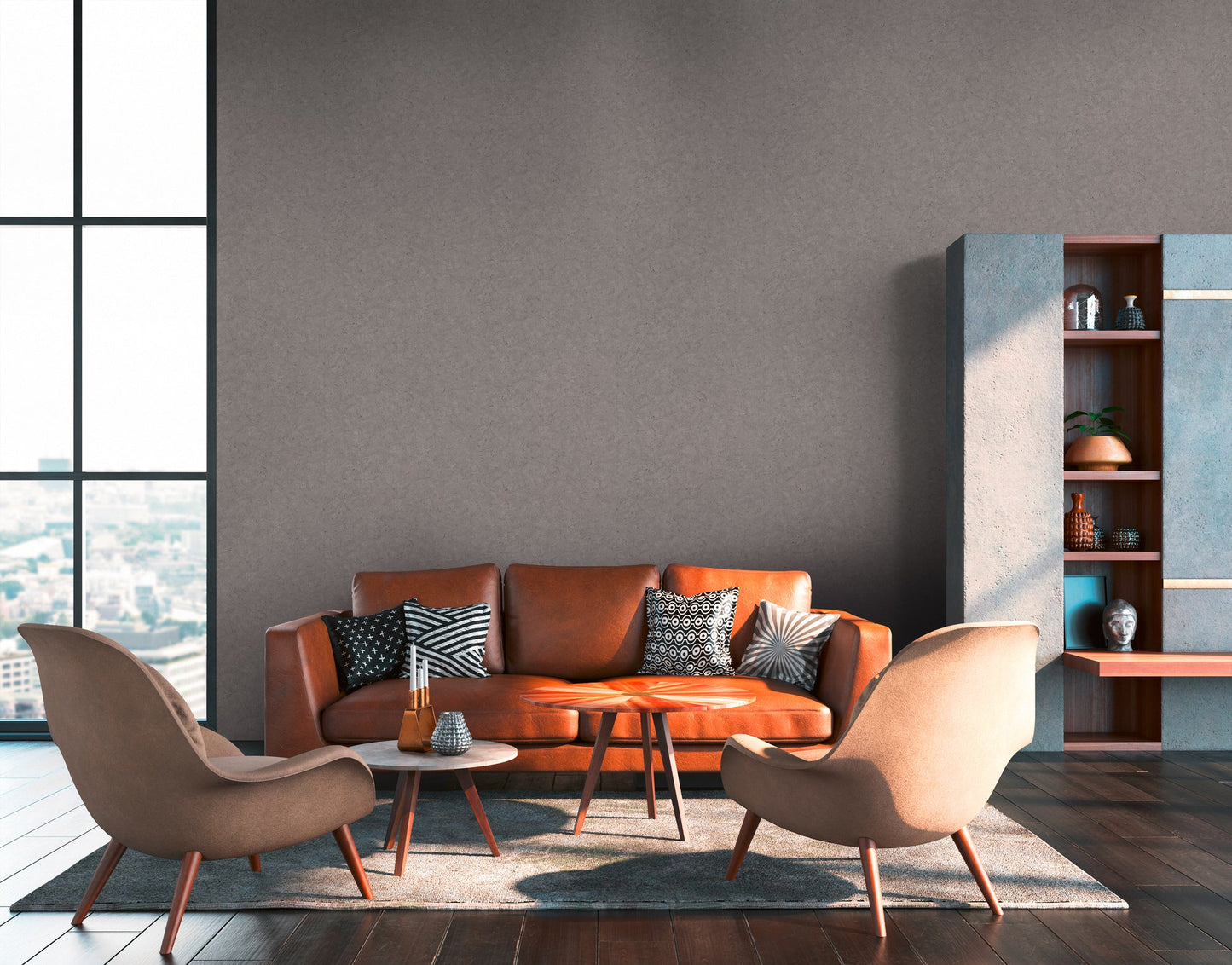 Livingwalls Antonio Barcelona Vinyl-Vliestapete Grau 10,05 m x 0,53 m