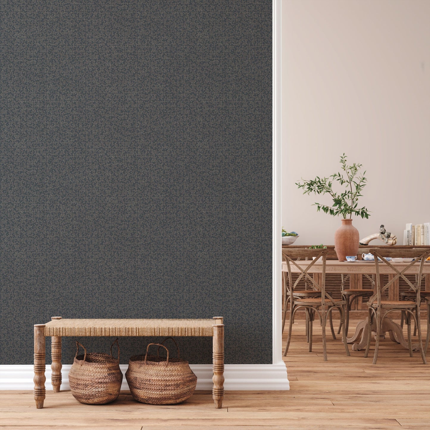 Livingwalls Said Marrakesch Orientalische Vliestapete Grau Metallic 10,05 m x 0,53 m