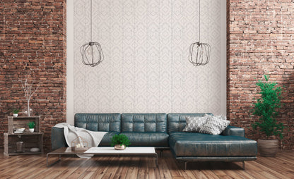 Livingwalls Ava New York Vinyl-Vliestapete Weiß Grau 10,05 m x 0,53 m