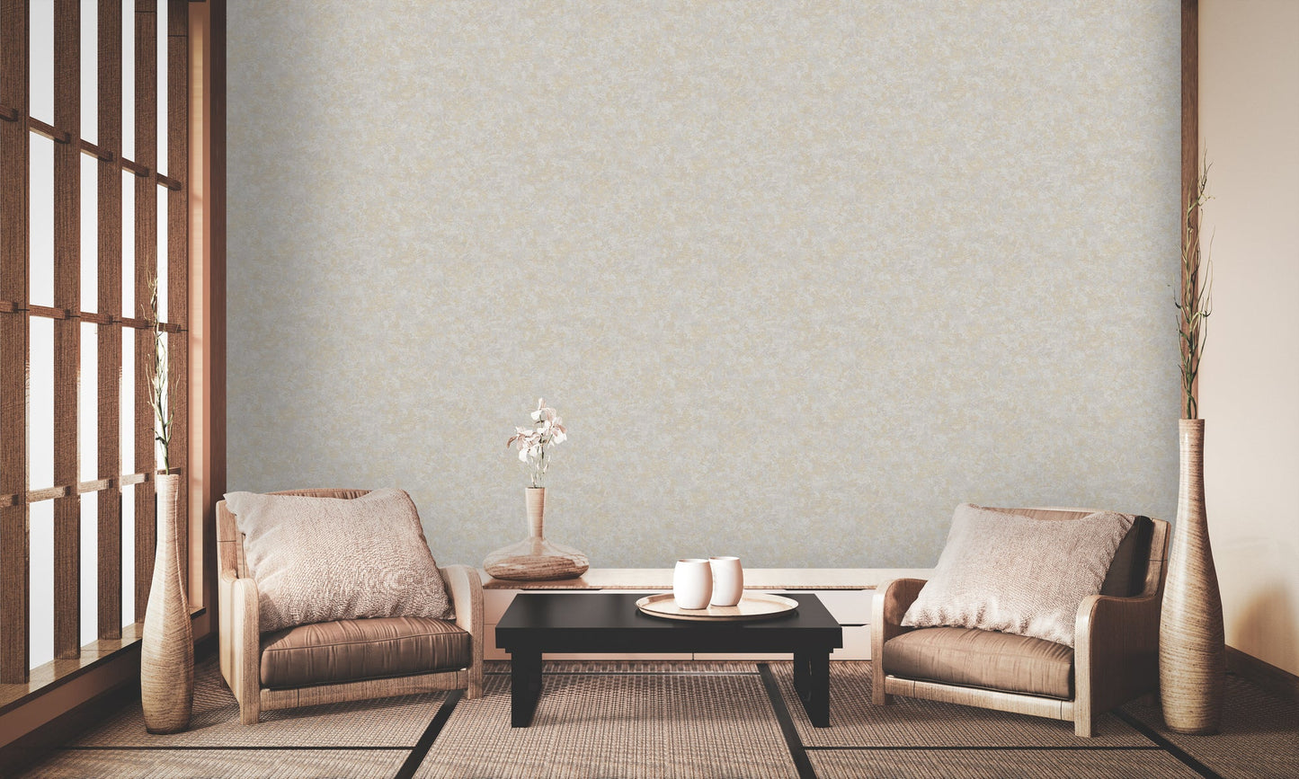Livingwalls Alena St. Petersburg Vinyl-Vliestapete Grau Gold Weiß 10,05 m x 0,53 m
