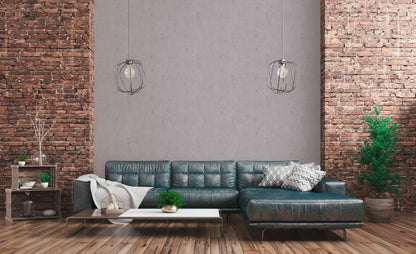 Livingwalls Ava New York Uni Vliestapete Grau Braun 10,05 m x 0,53 m