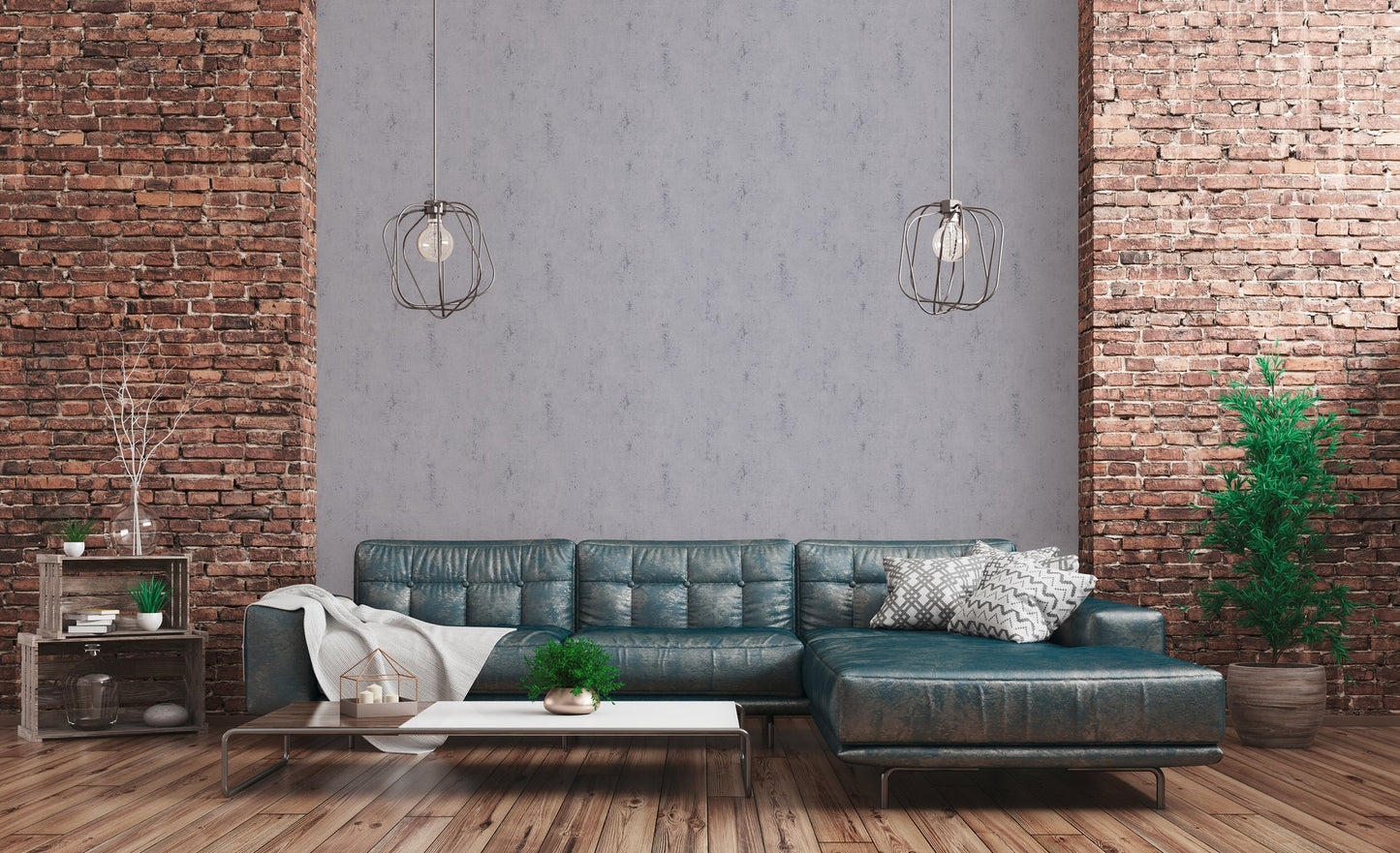 Livingwalls Ava New York Uni Vliestapete Grau Schwarz 10,05 m x 0,53 m