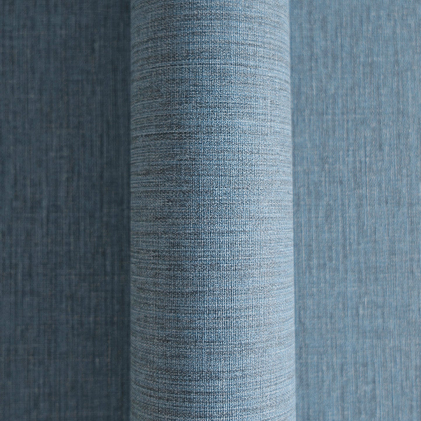 Mustertapete Leinen Jeansblau Klassisch - 10,05 m x 0,53 m