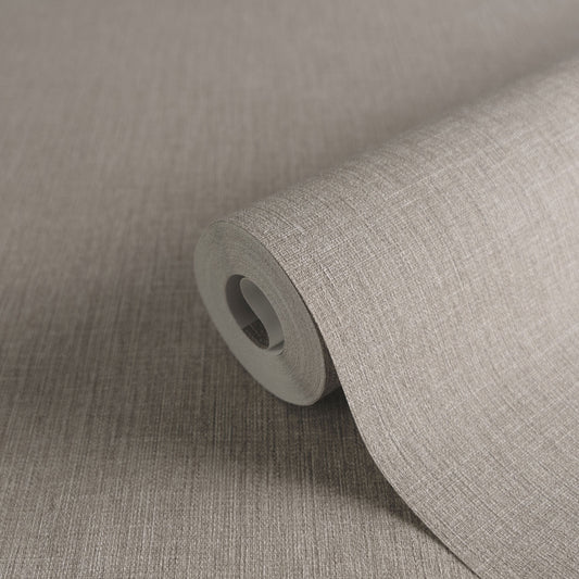 Strukturtapete Leinen Mauve Klassisch - 10,05 m x 0,53 m