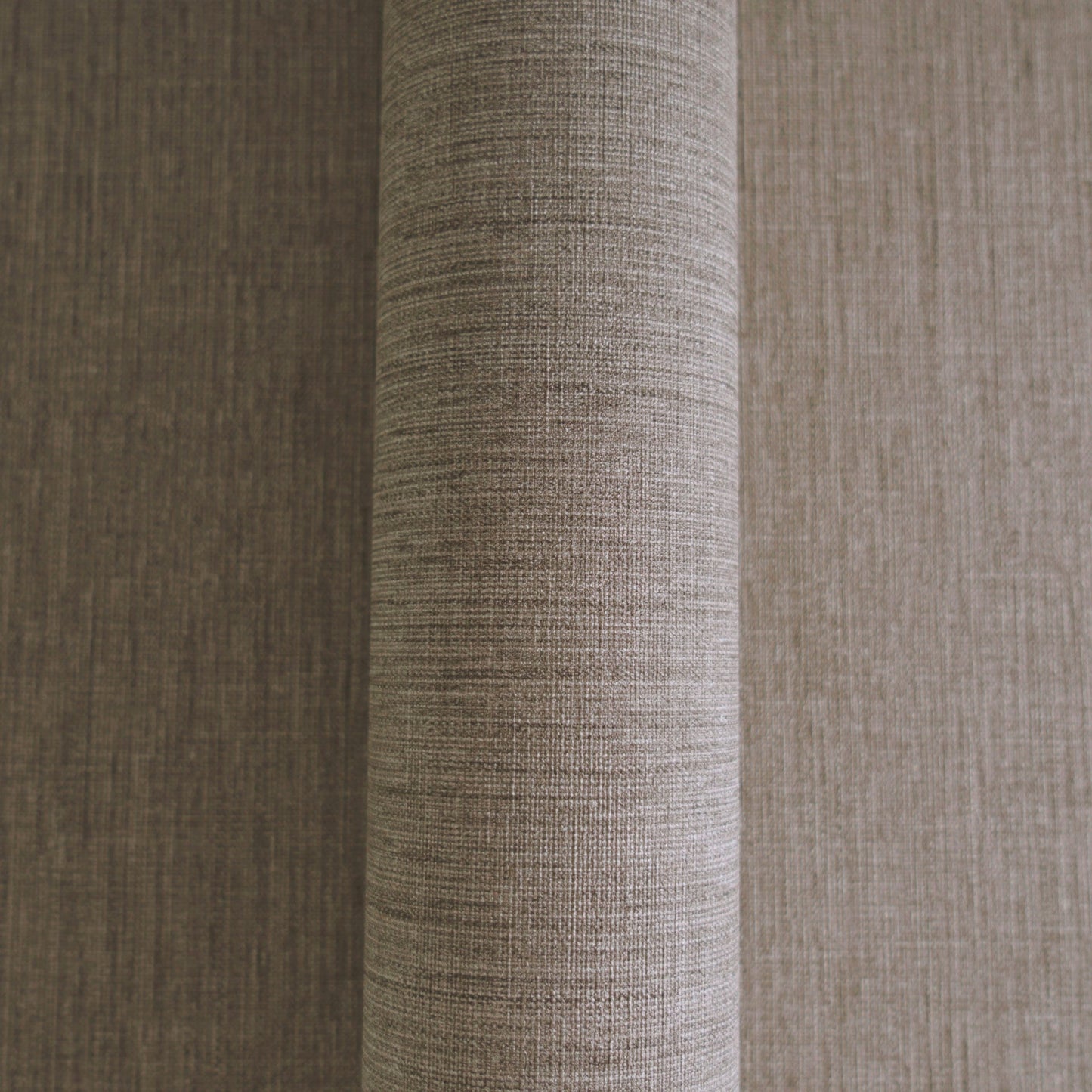 Mustertapete Leinen Anthrazit Elegant - 10,05 m x 0,53 m