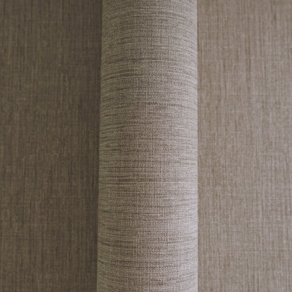 Mustertapete Leinen Anthrazit Elegant - 10,05 m x 0,53 m
