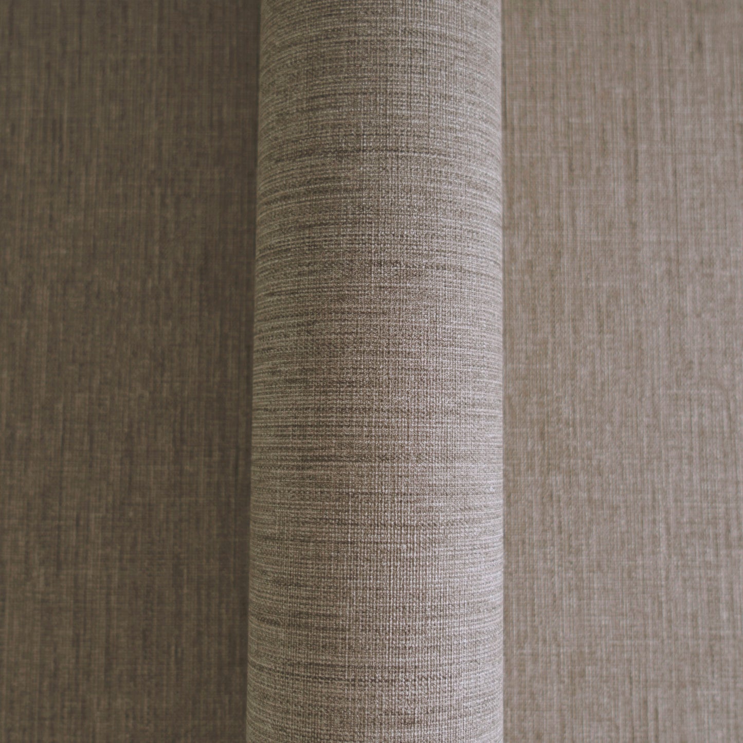 Mustertapete Leinen Anthrazit Elegant - 10,05 m x 0,53 m