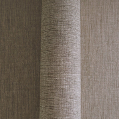 Mustertapete Leinen Anthrazit Elegant - 10,05 m x 0,53 m