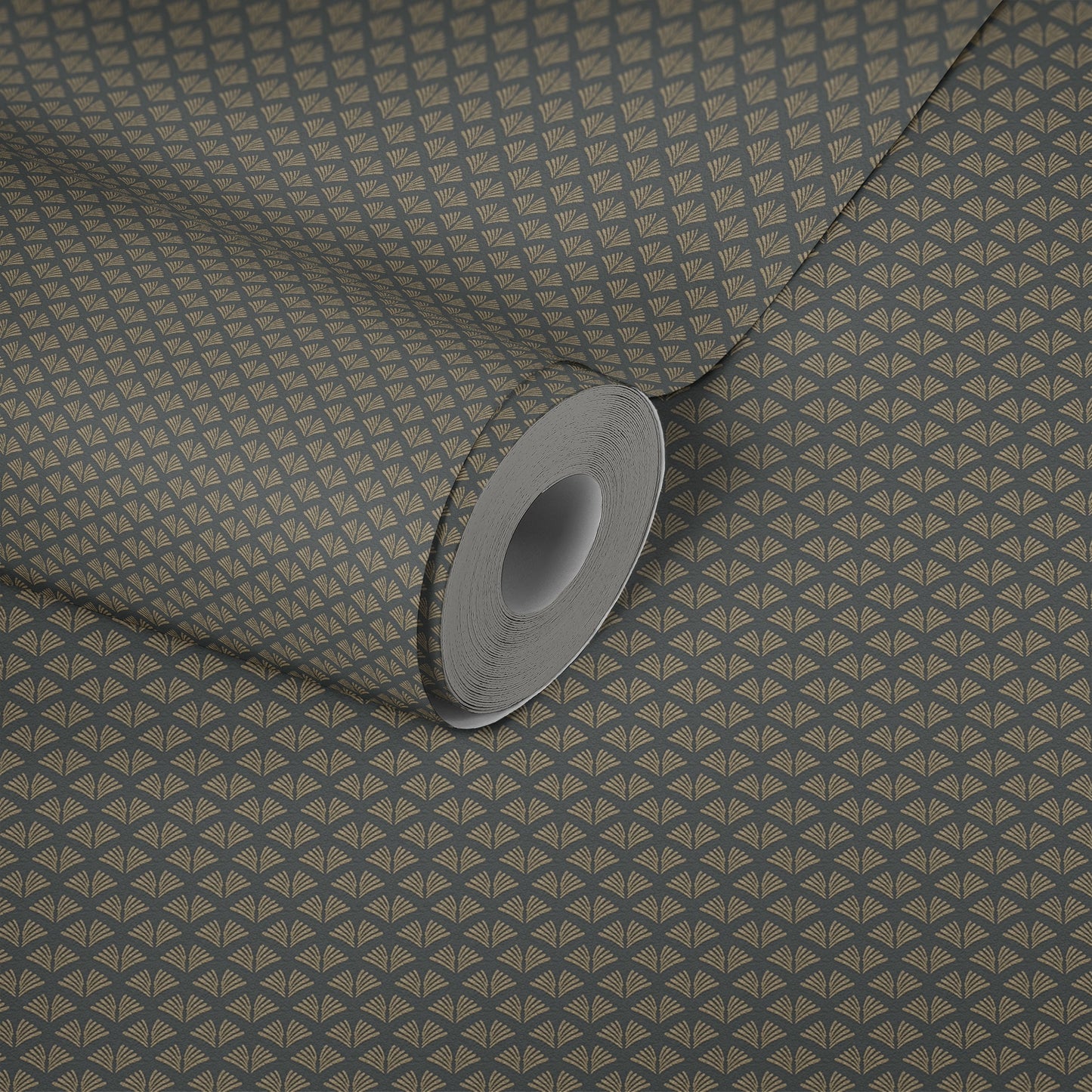 Trendwall 2 Glitzer Vliestapete Grau Gold Glitzer 10,05 m x 0,53 m