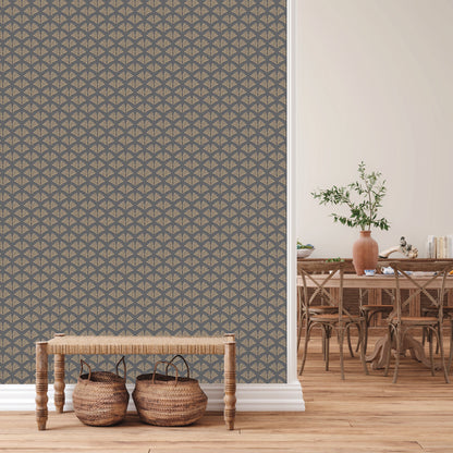 Trendwall 2 Glitzer Vliestapete Grau Gold Glitzer 10,05 m x 0,53 m