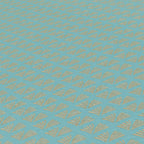 Trendwall 2 Glitzer Vliestapete Türkis Gold Glitzer 10,05 m x 0,53 m