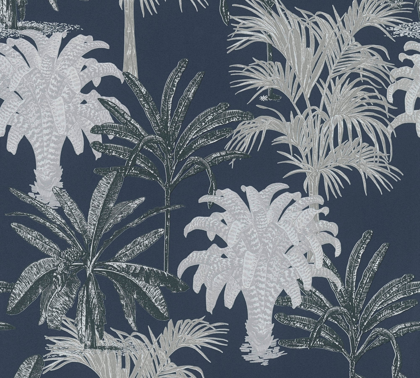 Michalsky Living 4 Tropical Tale Design Vliestapete Blau Grau Weiß 10,05 m x 0,53 m