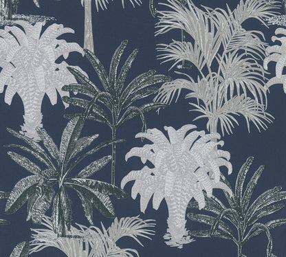 Michalsky Living 4 Tropical Tale Design Vliestapete Blau Grau Weiß 10,05 m x 0,53 m
