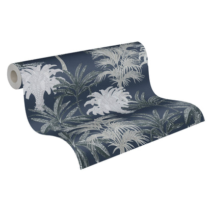 Michalsky Living 4 Tropical Tale Design Vliestapete Blau Grau Weiß 10,05 m x 0,53 m