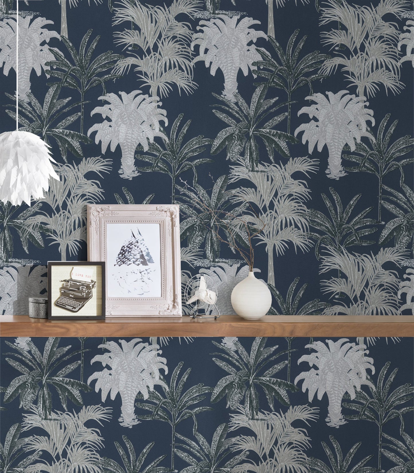 Michalsky Living 4 Tropical Tale Design Vliestapete Blau Grau Weiß 10,05 m x 0,53 m