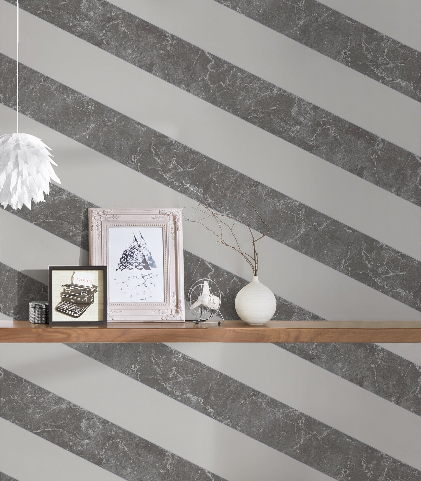 Michalsky Living 4 Modern Marble Design Vliestapete Grau Weiß Silber 10,05 m x 0,53 m