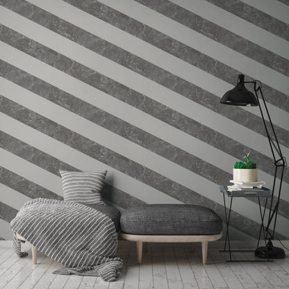 Michalsky Living 4 Modern Marble Design Vliestapete Grau Weiß Silber 10,05 m x 0,53 m