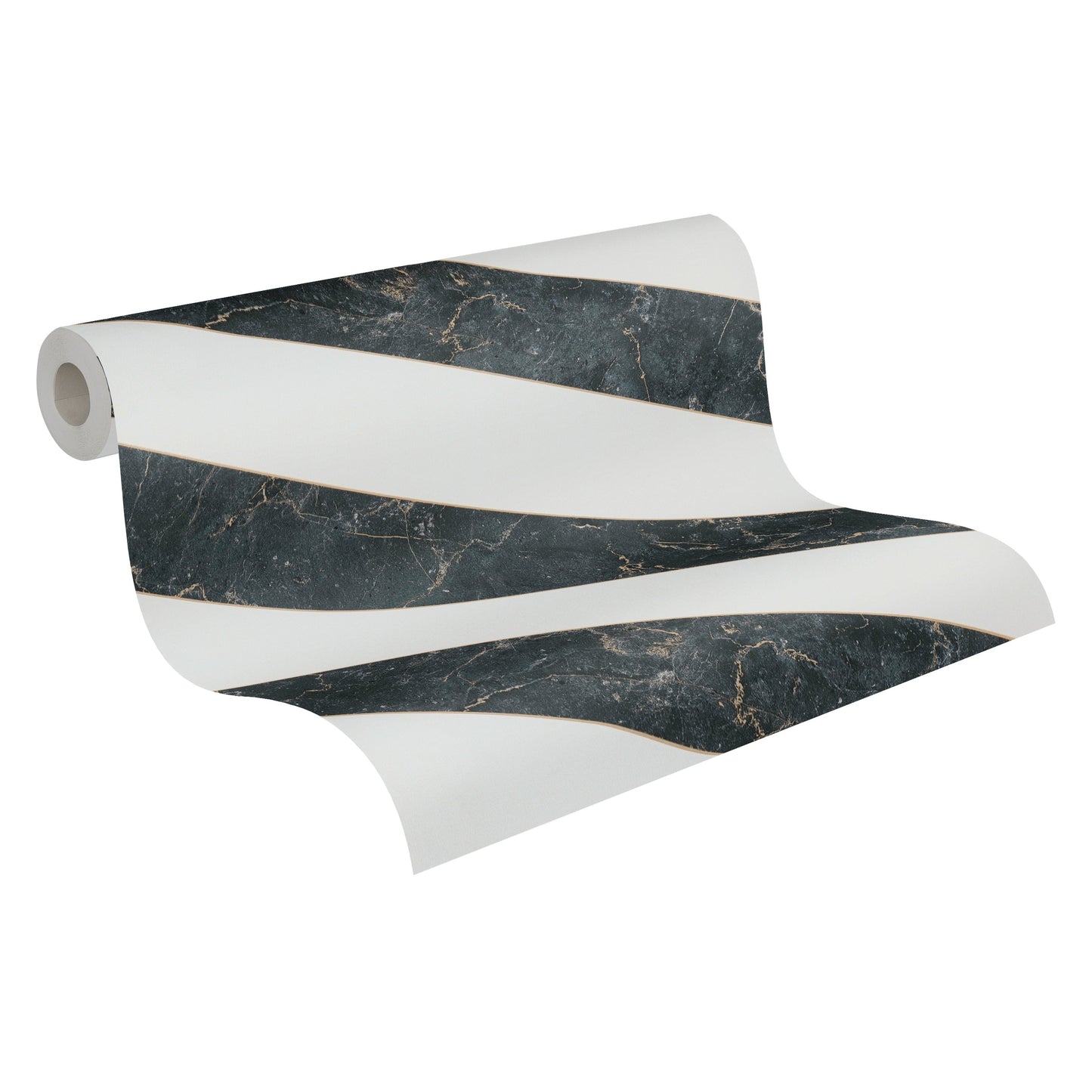 Michalsky Living 4 Modern Marble Design Vliestapete Gold Schwarz Weiß 10,05 m x 0,53 m