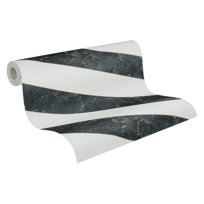 Michalsky Living 4 Modern Marble Design Vliestapete Gold Schwarz Weiß 10,05 m x 0,53 m