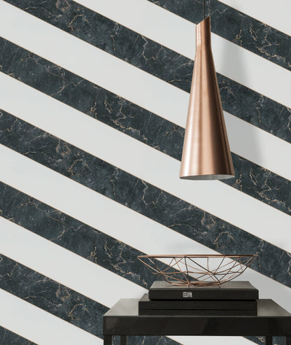 Michalsky Living 4 Modern Marble Design Vliestapete Gold Schwarz Weiß 10,05 m x 0,53 m