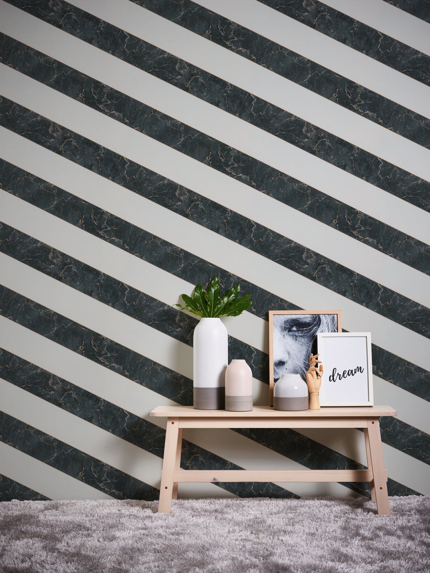 Michalsky Living 4 Modern Marble Design Vliestapete Gold Schwarz Weiß 10,05 m x 0,53 m