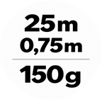 Glattvlies als Untertapete - 25 m x 0.75 m – 150 g/m²