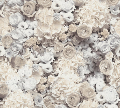 Trendwall 2 Glitzer Vliestapete Grau Beige Gelb Glitzer 10,05 m x 0,53 m