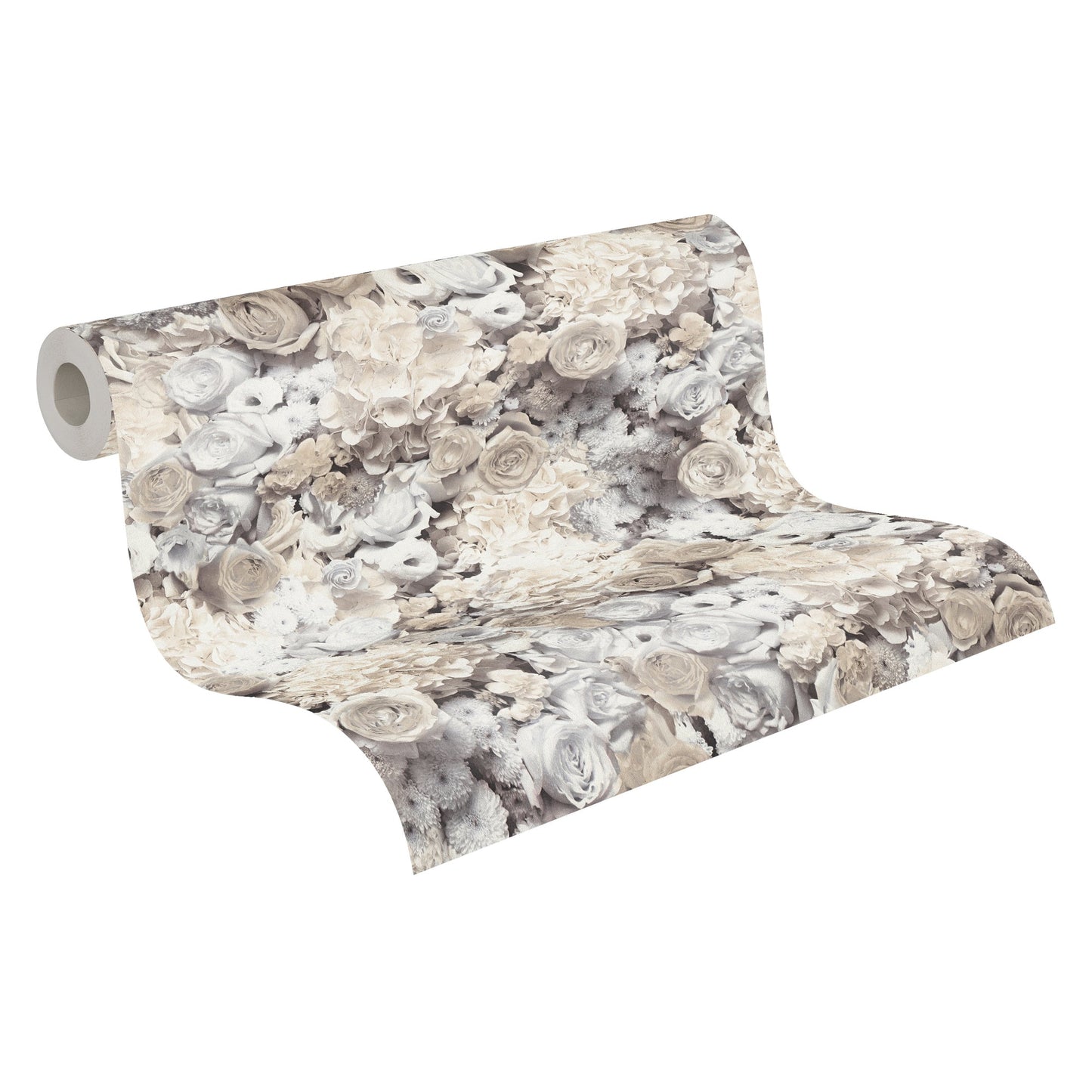 Trendwall 2 Glitzer Vliestapete Grau Beige Gelb Glitzer 10,05 m x 0,53 m