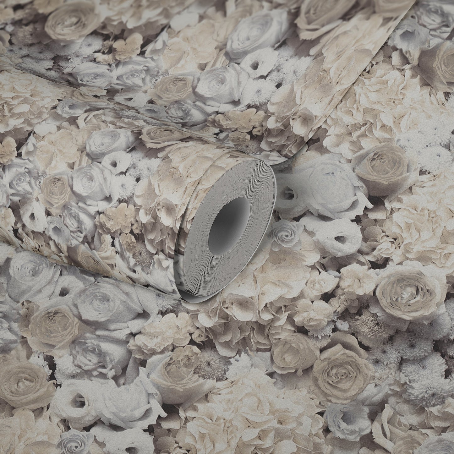 Trendwall 2 Glitzer Vliestapete Grau Beige Gelb Glitzer 10,05 m x 0,53 m
