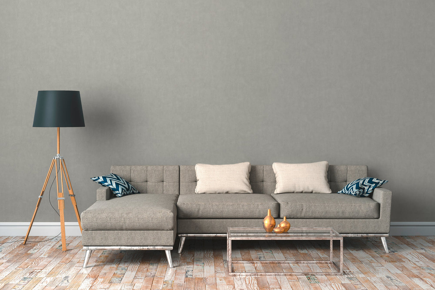 Cuba Vinyl-Vliestapete Beige Creme 10,05 m x 0,53 m