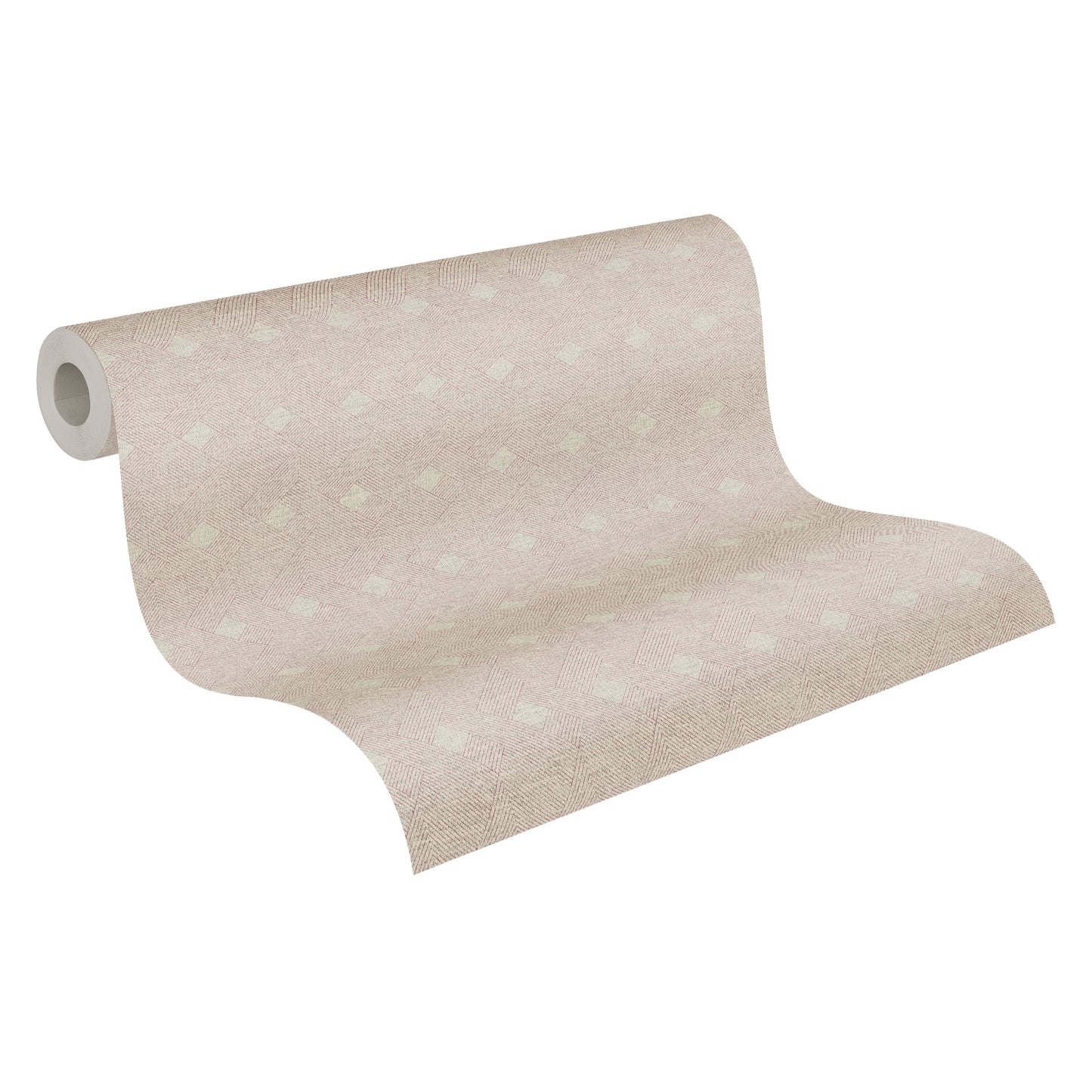Cuba Geometrische Vliestapete Beige Rot 10,05 m x 0,53 m