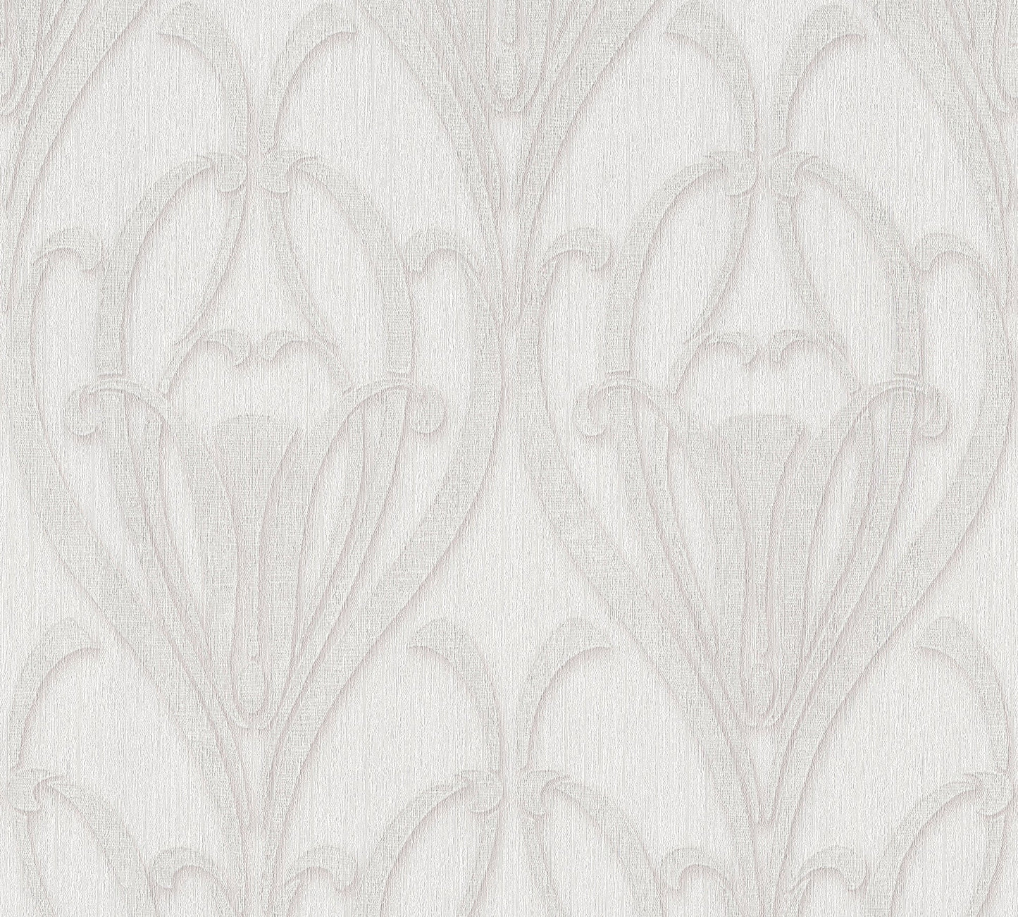 Livingwalls Mata Hari Vinyl-Vliestapete Weiß Creme 10,05 m x 0,53 m