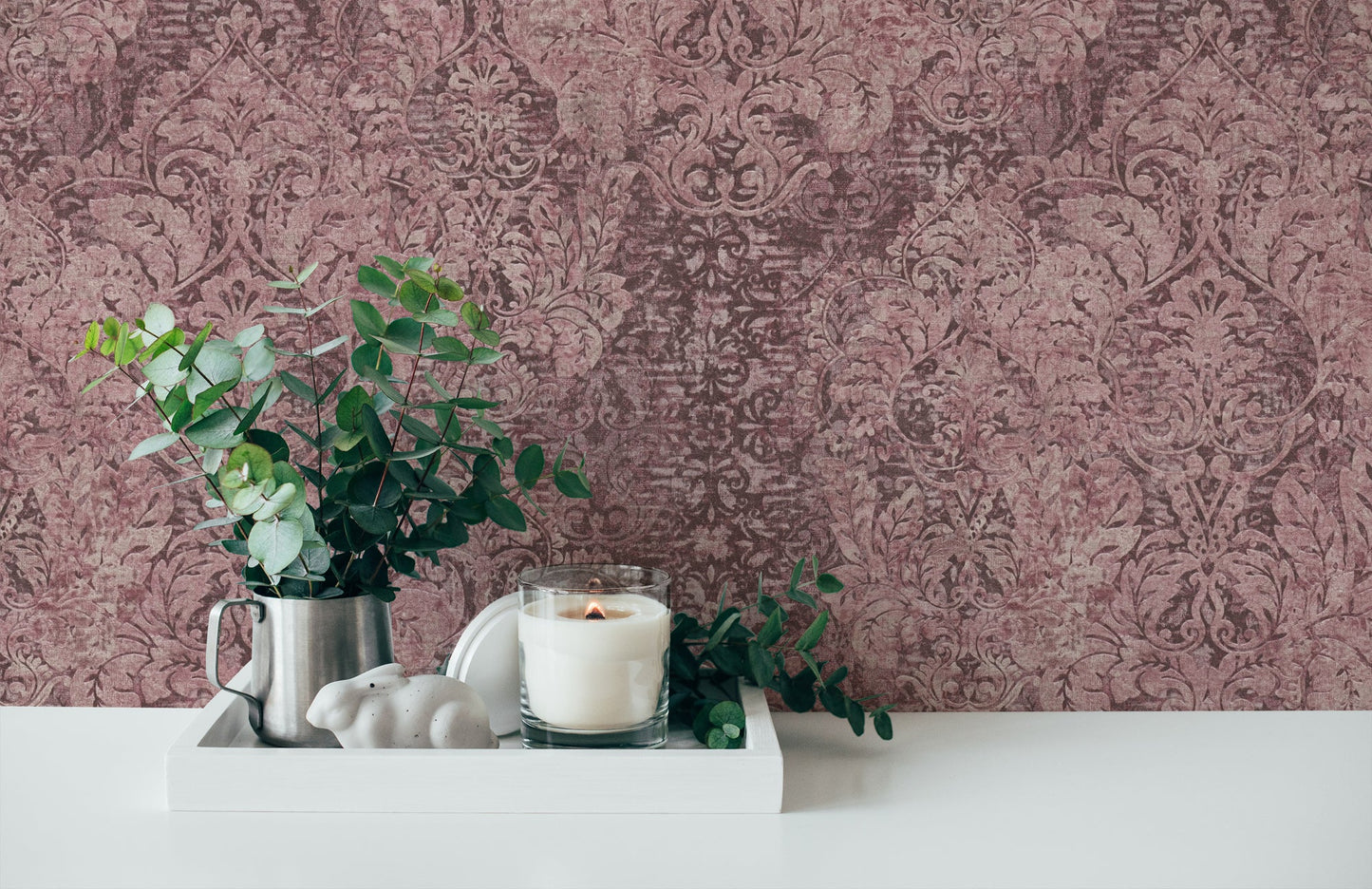 Livingwalls Mata Hari Vintage Vliestapete Rosa Rot Lila 10,05 m x 0,53 m