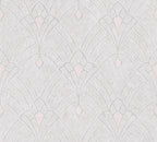 Livingwalls Mata Hari Vinyl-Vliestapete Creme Rosa Grau 10,05 m x 0,53 m