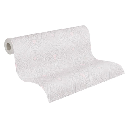 Livingwalls Mata Hari Vinyl-Vliestapete Creme Rosa Grau 10,05 m x 0,53 m