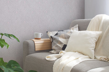 Livingwalls Mata Hari Vinyl-Vliestapete Creme Rosa Grau 10,05 m x 0,53 m