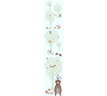 Fototapete Waldtiere Mint - 1,59 m x 2,80 m