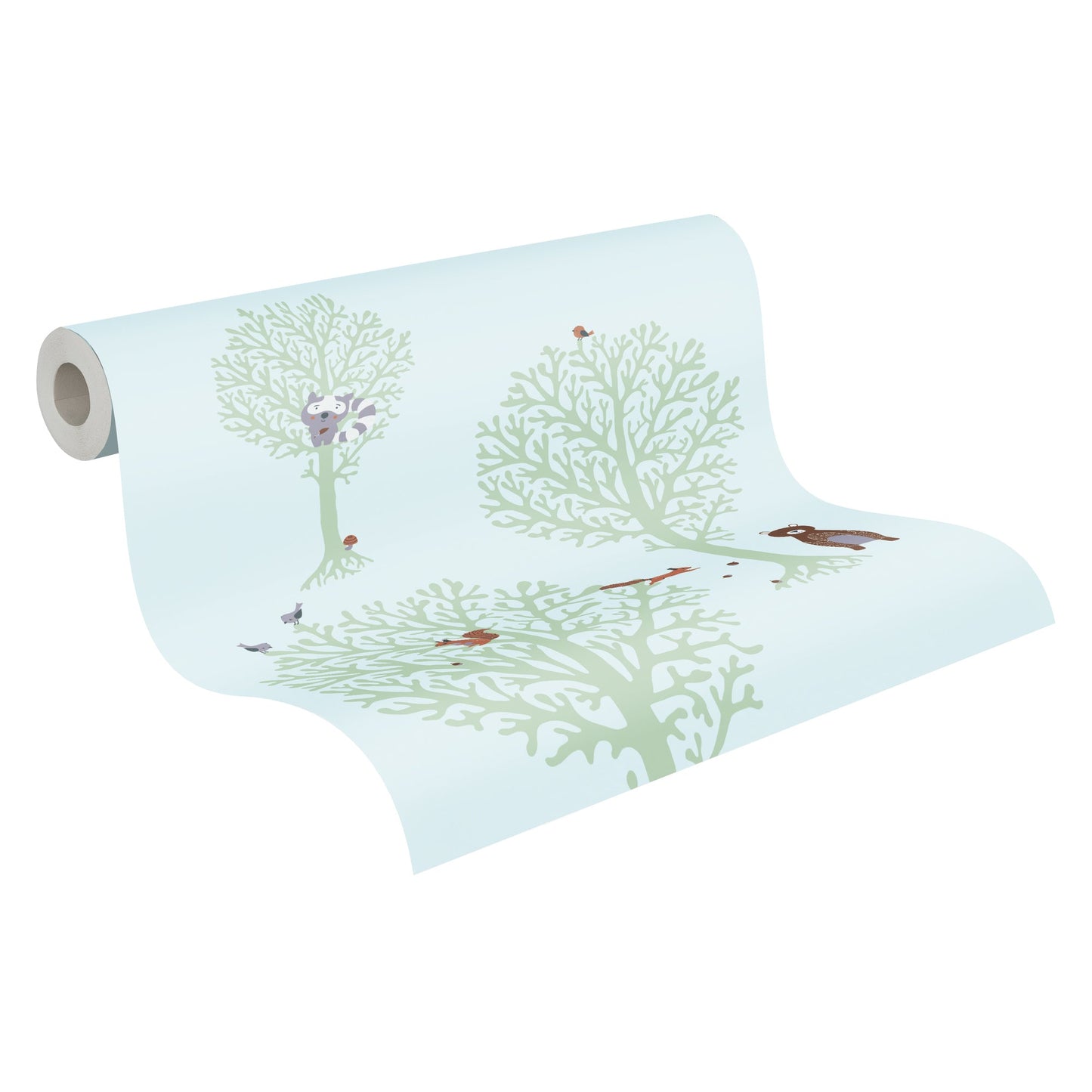 Fototapete Waldtiere Mint - 1,59 m x 2,80 m