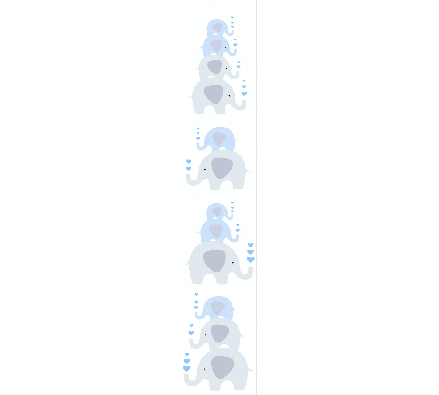 Fototapete Elefanten Blau - 1,59 m x 2,80 m