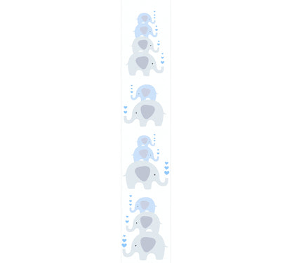 Fototapete Elefanten Blau - 1,59 m x 2,80 m
