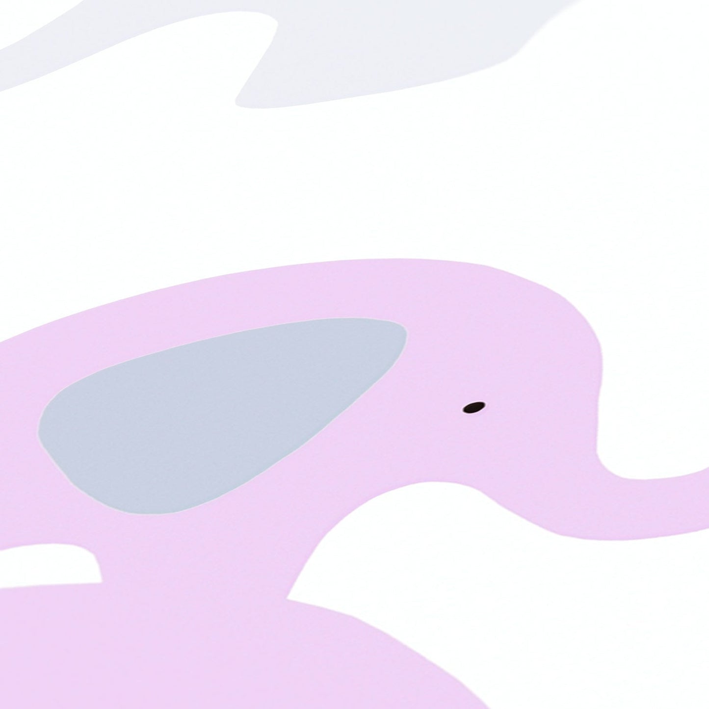 Fototapete Elefanten Rosa - 1,59 m x 2,80 m