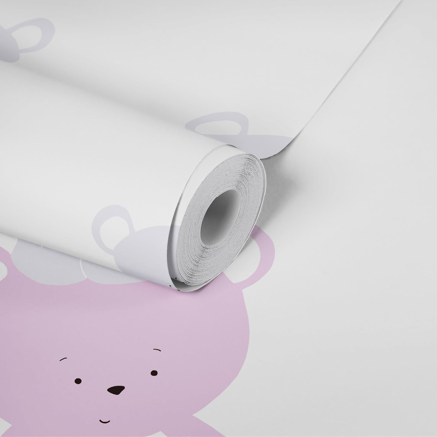 Fototapete Teddybären Rosa Lila - 1,59 m x 2,80 m