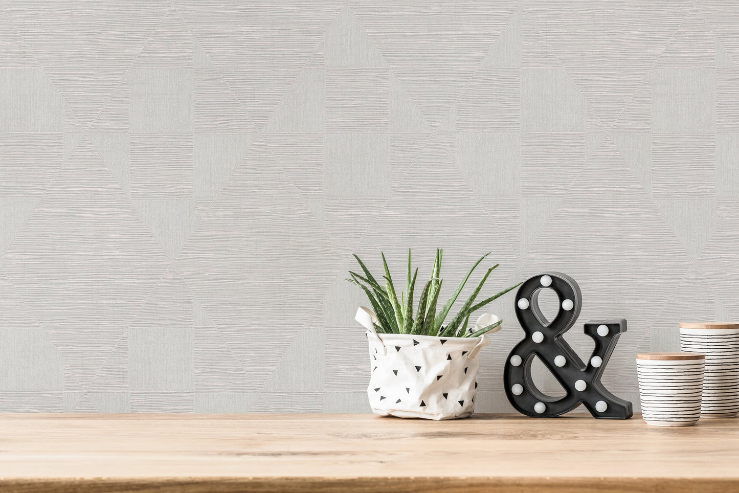 Livingwalls Titanium 3 Geometrische Vliestapete Weiß Grau 10,05 m x 0,53 m