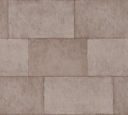 Livingwalls Titanium 3 Vliestapete Steinoptik Braun 10,05 m x 0,53 m