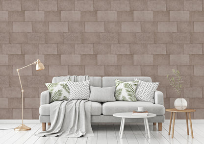 Livingwalls Titanium 3 Vliestapete Steinoptik Braun 10,05 m x 0,53 m