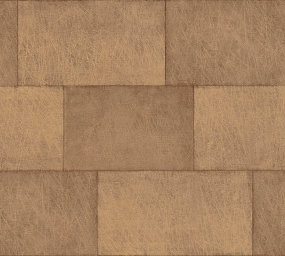 Livingwalls Titanium 3 Vliestapete Steinoptik Kupfer 10,05 m x 0,53 m